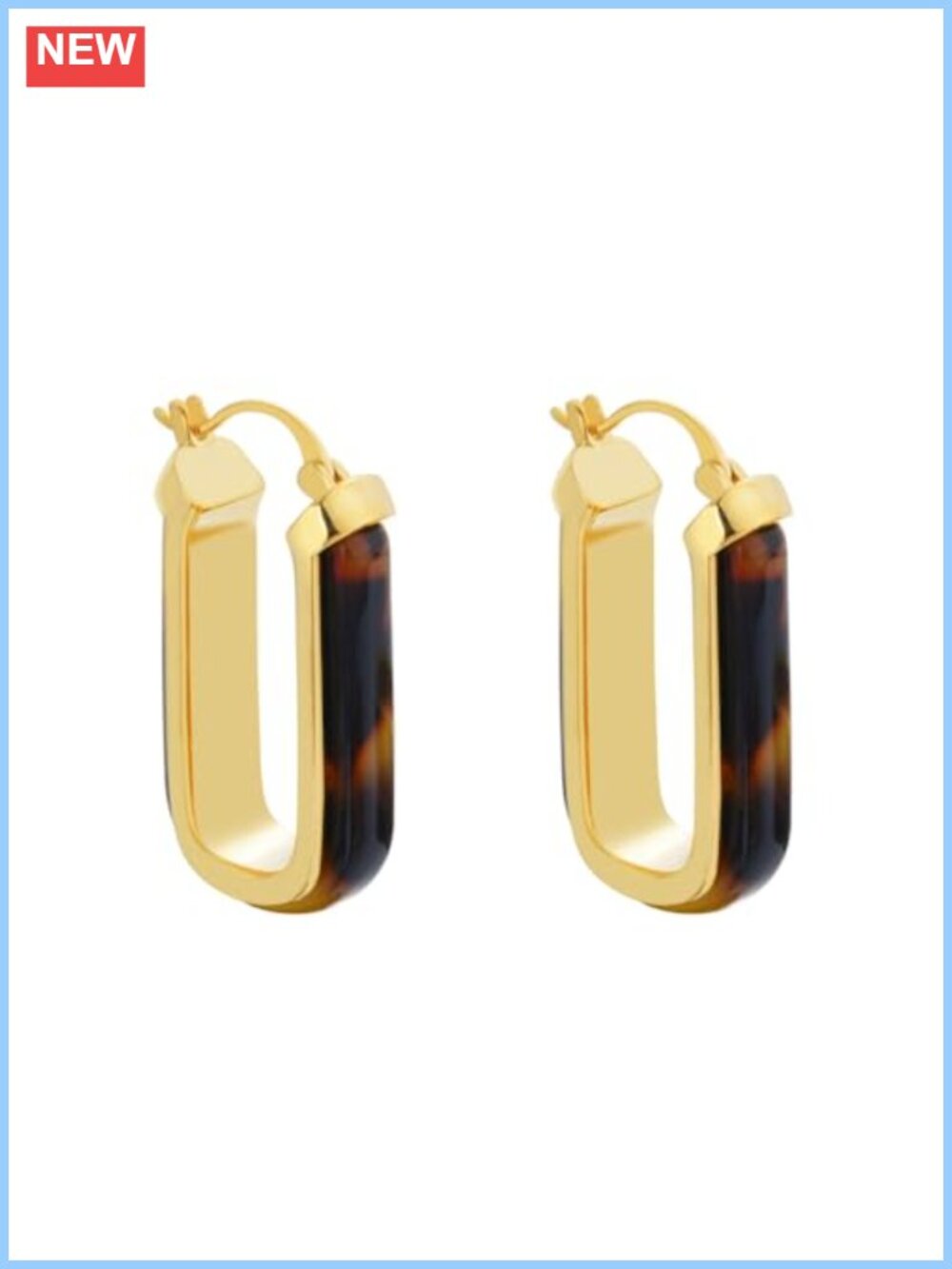 Oval Hoop Earrings Dainty Acrylic Huggie Hoops Fashion Jewelry